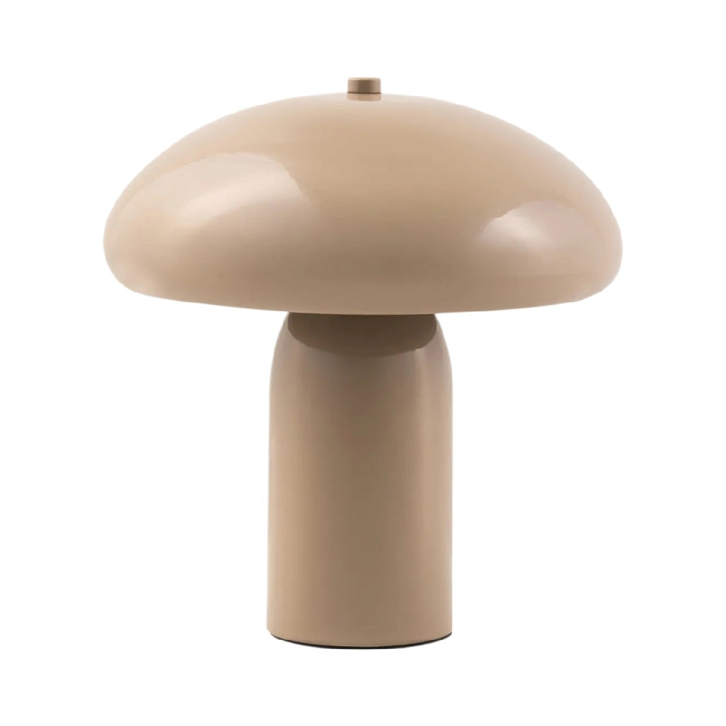 **Lampe de style champignon en aluminium beige**